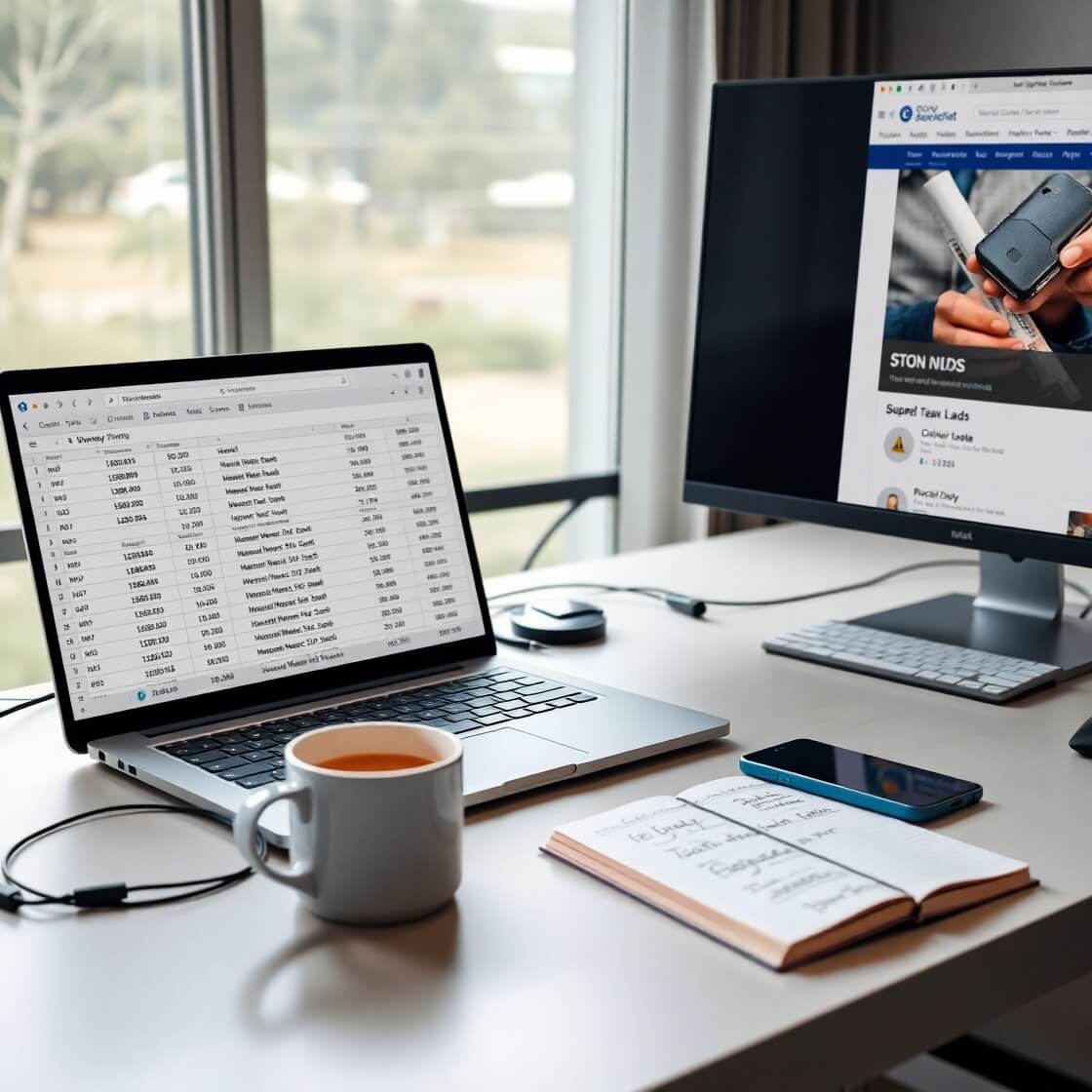 Screenshot of surplus fund data export